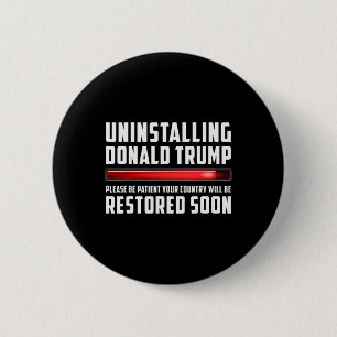 Trump verwijderen even geduld alstublieft Sarcasti Ronde Button 5,7 Cm