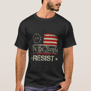 Trump verzet en protest verontruste Amerikaanse vl T-shirt