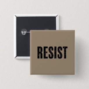 Trump verzet Trump protest anti-politiek protest Vierkante Button 5,1 Cm