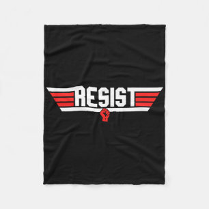 Trump verzet zich tegen protest tegen anti-politie fleece deken