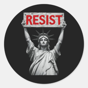 Trump verzet zich tegen protest tegen anti-politie ronde sticker