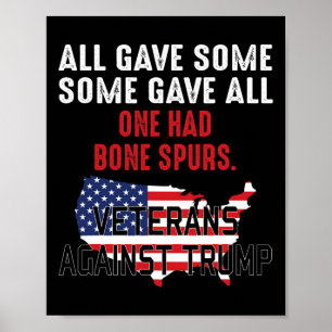 Trump veteranen tegen Trump Poster