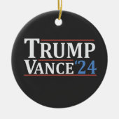 Trump vice-president Vance Amerikaanse verkiezinge Keramisch Ornament (Voorkant)