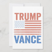 Trump Vice-President Vance Amerikaanse verkiezings Kaart (Voorkant)