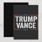 Trump Vice President Vance President Verkiezing US Kaart (Voorkant / Achterkant)