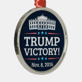 Trump Victory Metalen Ornament (Rechts)