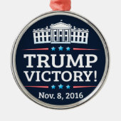 Trump Victory Metalen Ornament (Voorkant)
