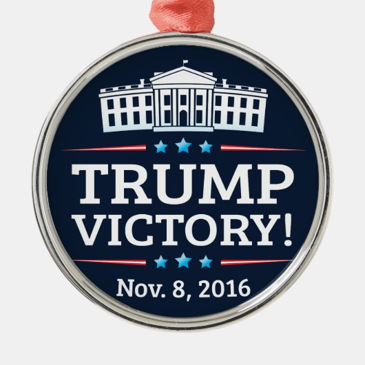 Trump Victory Metalen Ornament (Voorkant)