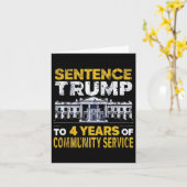 Trump vier jaar gemeenschapsdienst 8 kaart (Gele Bloem)