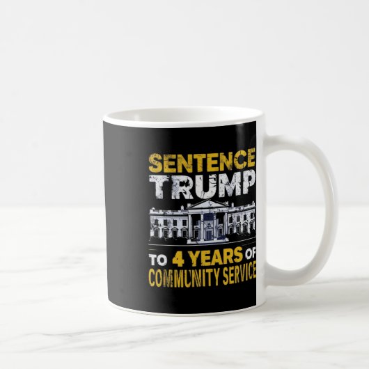 Trump vier jaar gemeenschapsdienst 8 koffiemok (Rechts)