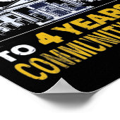 Trump vier jaar gemeenschapsdienst 8 poster (Hoek)