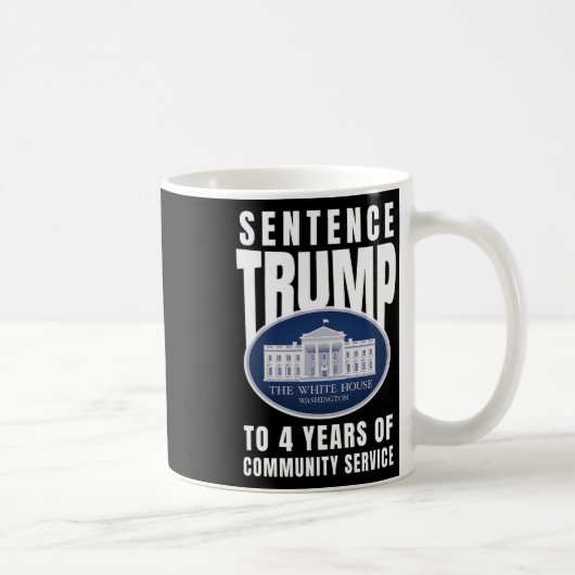 Trump vier jaar gemeenschapsdienst 9 koffiemok (Rechts)