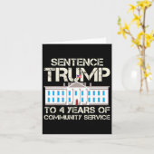 Trump vier jaar gemeenschapsdienst kaart (Gele Bloem)