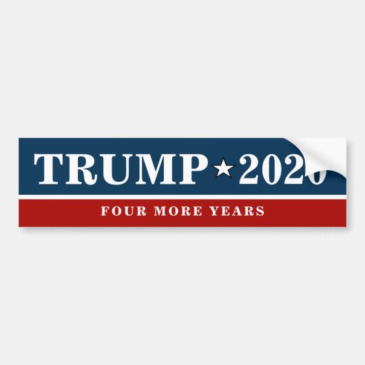 Trump - VIER MEER JAREN offertes - grappig Bumpersticker (Voorkant)