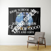 Trump-vierings afstudeerklas pensioen cruise wandkleed (In Situ (horizontaal))