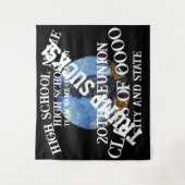 Trump-vieringsdiploma klas pensioen cruise wandkleed (Voorkant)