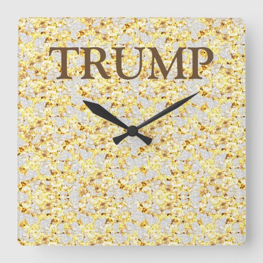 TRUMP VIERKANTE KLOK (Voorkant)