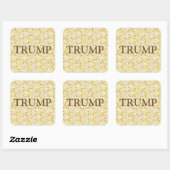 TRUMP VIERKANTE STICKER (Vel)