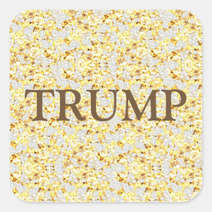 TRUMP VIERKANTE STICKER