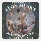 Trump Vierkante Sticker (Voorkant)