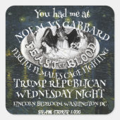 Trump Vierkante Sticker (Voorkant)