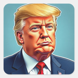 Trump Vierkante Sticker