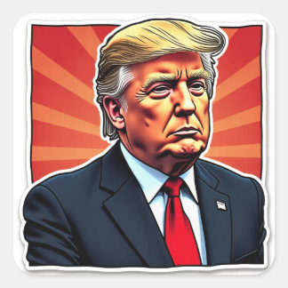 Trump Vierkante Sticker