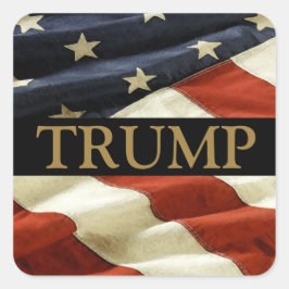 TRUMP VIERKANTE STICKER