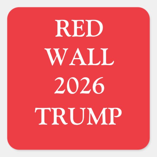 TRUMP VIERKANTE STICKER (Voorkant)