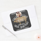 Trump Vierkante Sticker (Envelop)