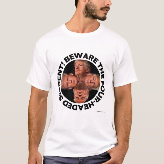TRUMP "VIERKOPPIGE SLANG" T-SHIRT (Voorkant)