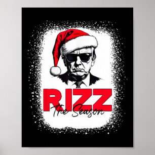 Trump viert het kerstseizoen grappig Donald Trump Poster