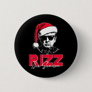 Trump viert het kerstseizoen grappig Donald Trump Ronde Button 5,7 Cm