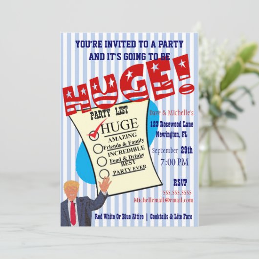 Trump viert uw grootse Milestone Party Kaart (Staand voorkant)