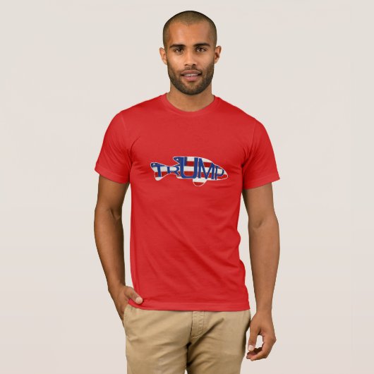 TRUMP-visvlag T-shirt (Voorkant volledig)