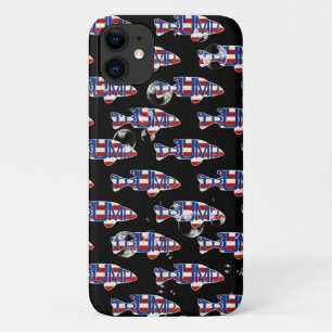 TRUMP visvlaggen met bubbels Case-Mate iPhone Case