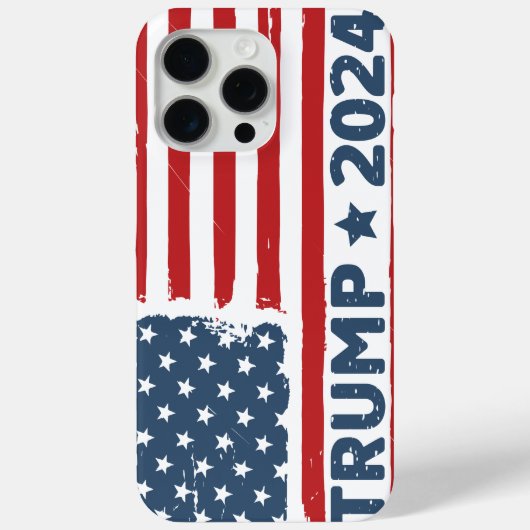 Trump vlag Amerika Case-Mate iPhone Case (Achterkant)
