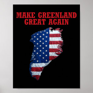 Trump: Vlag van Groenland maakt Groenland weer gro Poster
