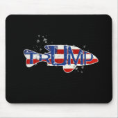 Trump vlag vis in bubbels muismat (Voorkant)
