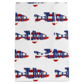TRUMP vlag visontwerp Medium Cadeauzakje (Achterkant)