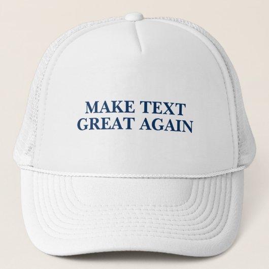 Trump - Voeg uw eigen slogan toe Trucker Pet (Voorkant)