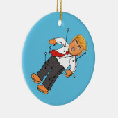 TRUMP VOODOO DOLL KERAMISCH ORNAMENT (Rechts)