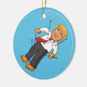 TRUMP VOODOO DOLL KERAMISCH ORNAMENT (Links)