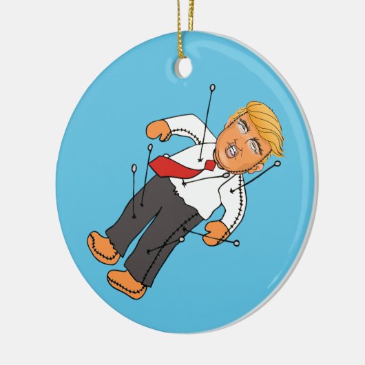 TRUMP VOODOO DOLL KERAMISCH ORNAMENT (Links)