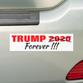 TRUMP VOOR ALTJD!!! BUMPERSTICKER 2020 (Op auto)