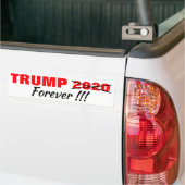 TRUMP VOOR ALTJD!!! BUMPERSTICKER 2020 (Op Truck)