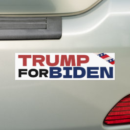 Trump voor Biden Democraten Sarcastische Verkiezin Bumpersticker