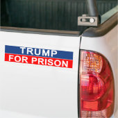 Trump voor de gevangenis bumpersticker (Op Truck)