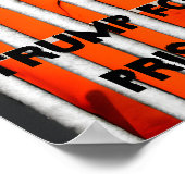 Trump voor de gevangenis poster (Hoek)