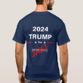 Trump voor de gevangenis t-shirt (Achterkant)